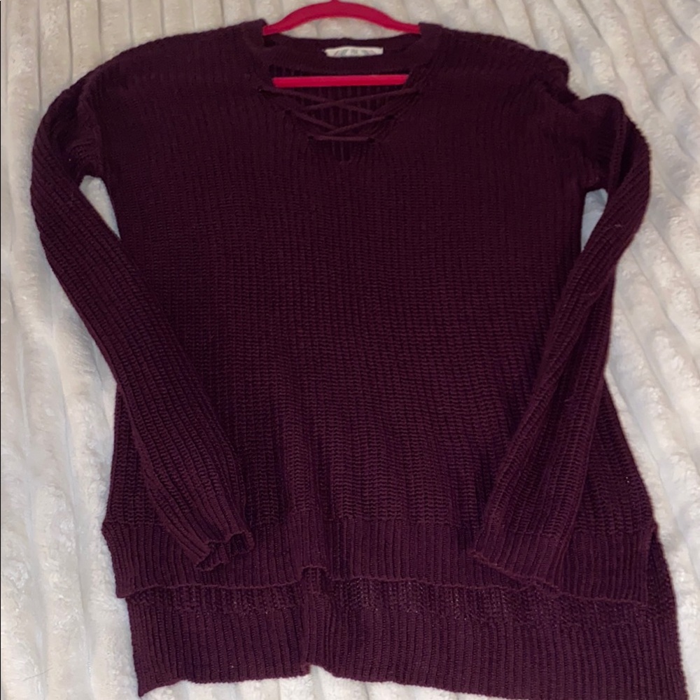 Women's Burgundy Sweater